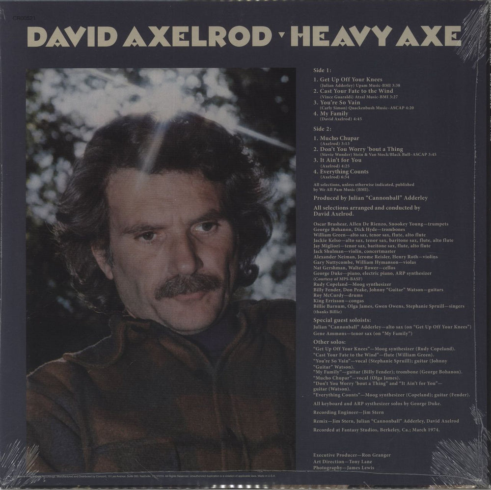 David Axelrod Heavy Axe - 180gm - Sealed UK vinyl LP album (LP record) 888072420618