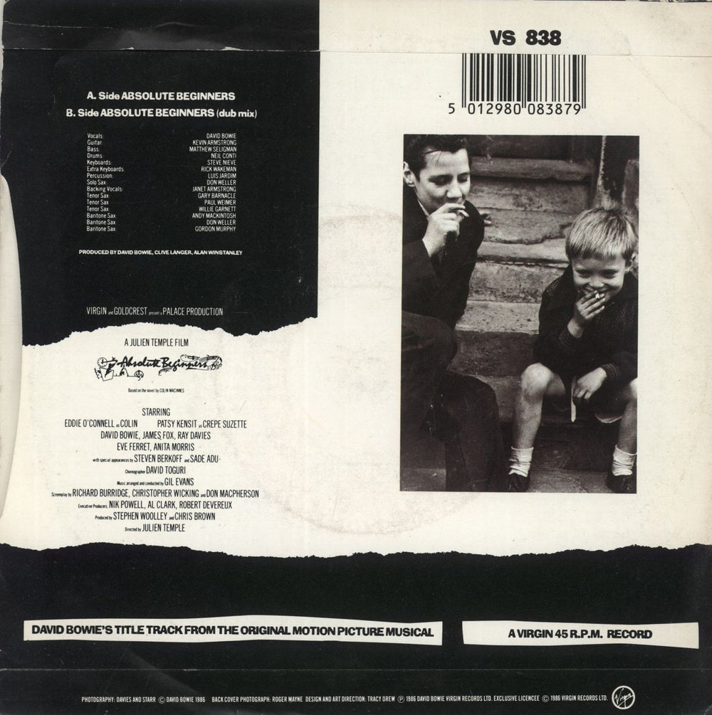David Bowie Absolute Beginners UK 7" vinyl single (7 inch record / 45) 5012980083879