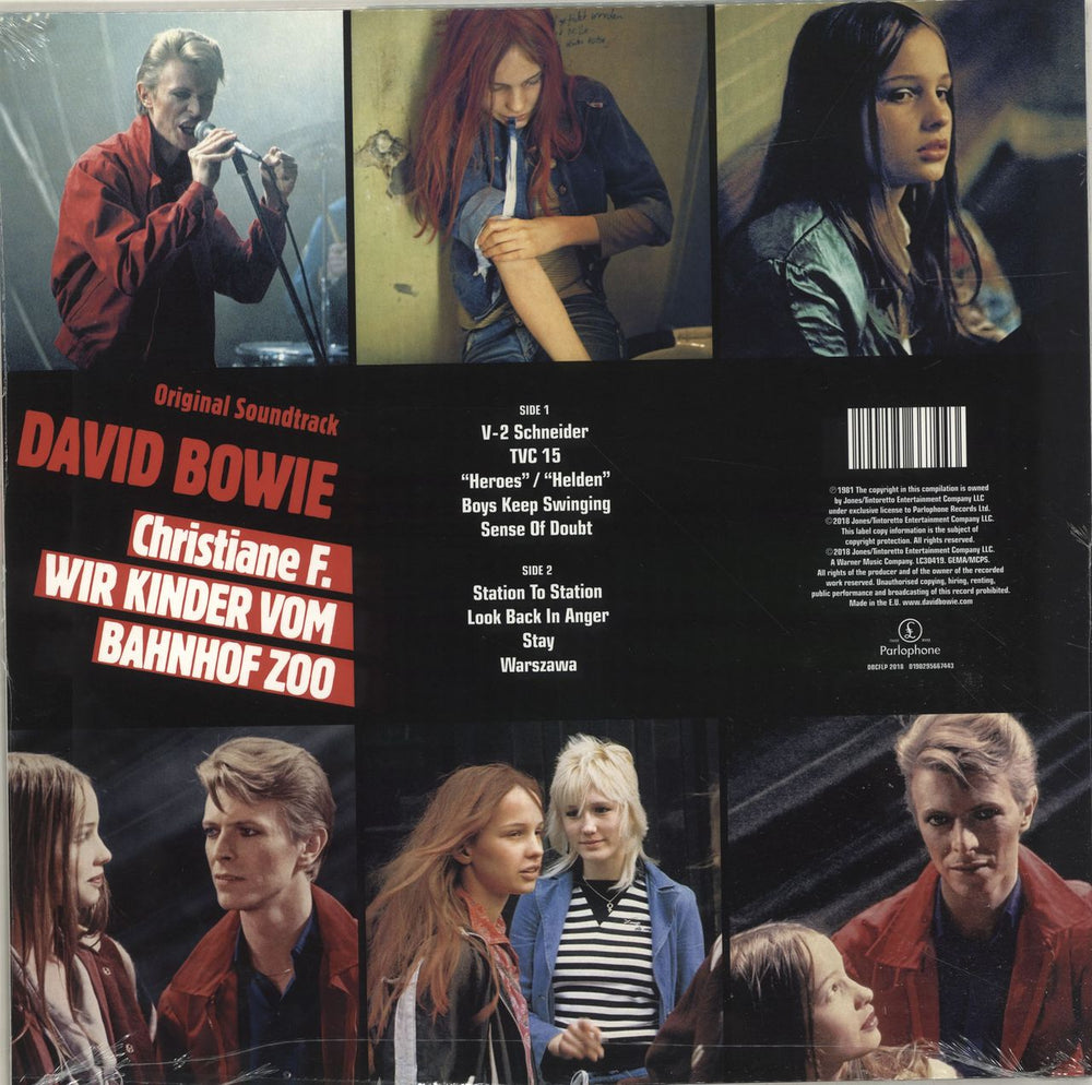 David Bowie Christiane F. Wir Kinder Vom Bahnof Zoo - Red Vinyl - Sealed UK vinyl LP album (LP record) 190295667443