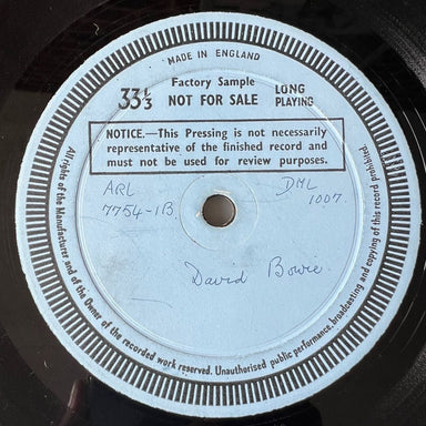 David Bowie David Bowie - Test Pressing - Mono UK vinyl LP album (LP record) DML1007