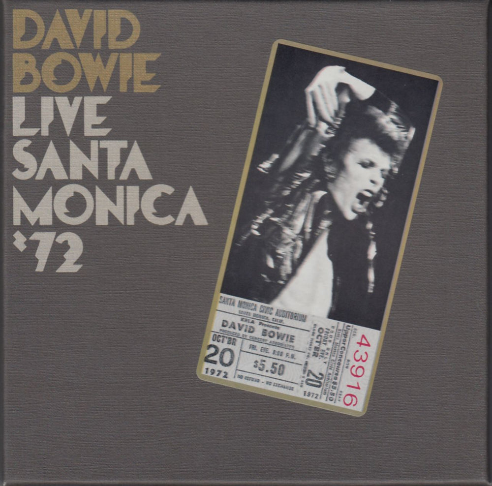 David Bowie Live Santa Monica '72 UK CD album (CDLP) BOWLIVE201072
