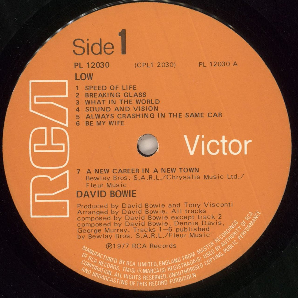 David Bowie Low - 1st + Inserts UK vinyl LP album (LP record) BOWLPLO746223