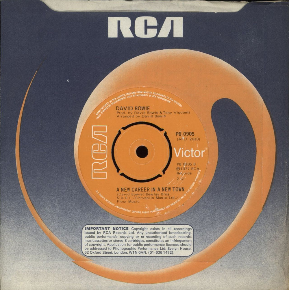 David Bowie Sound And Vision - 4pr UK 7" vinyl single (7 inch record / 45)