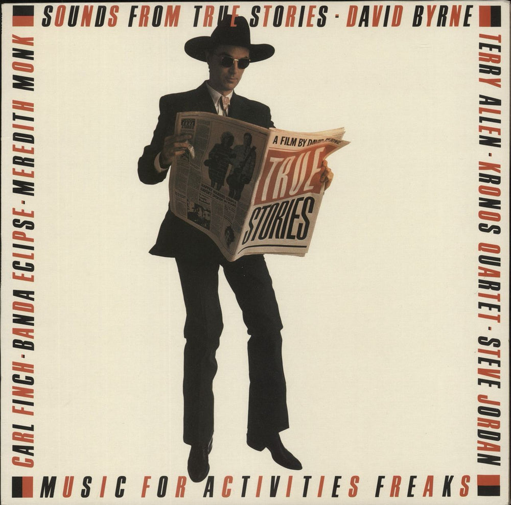 David Byrne Sounds From True Stories New Zealand vinyl LP album (LP record) EMC3520