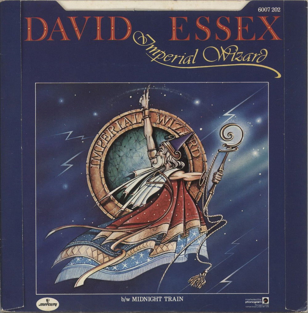 David Essex Imperial Wizard - Blue Vinyl UK 7" vinyl single (7 inch record / 45)
