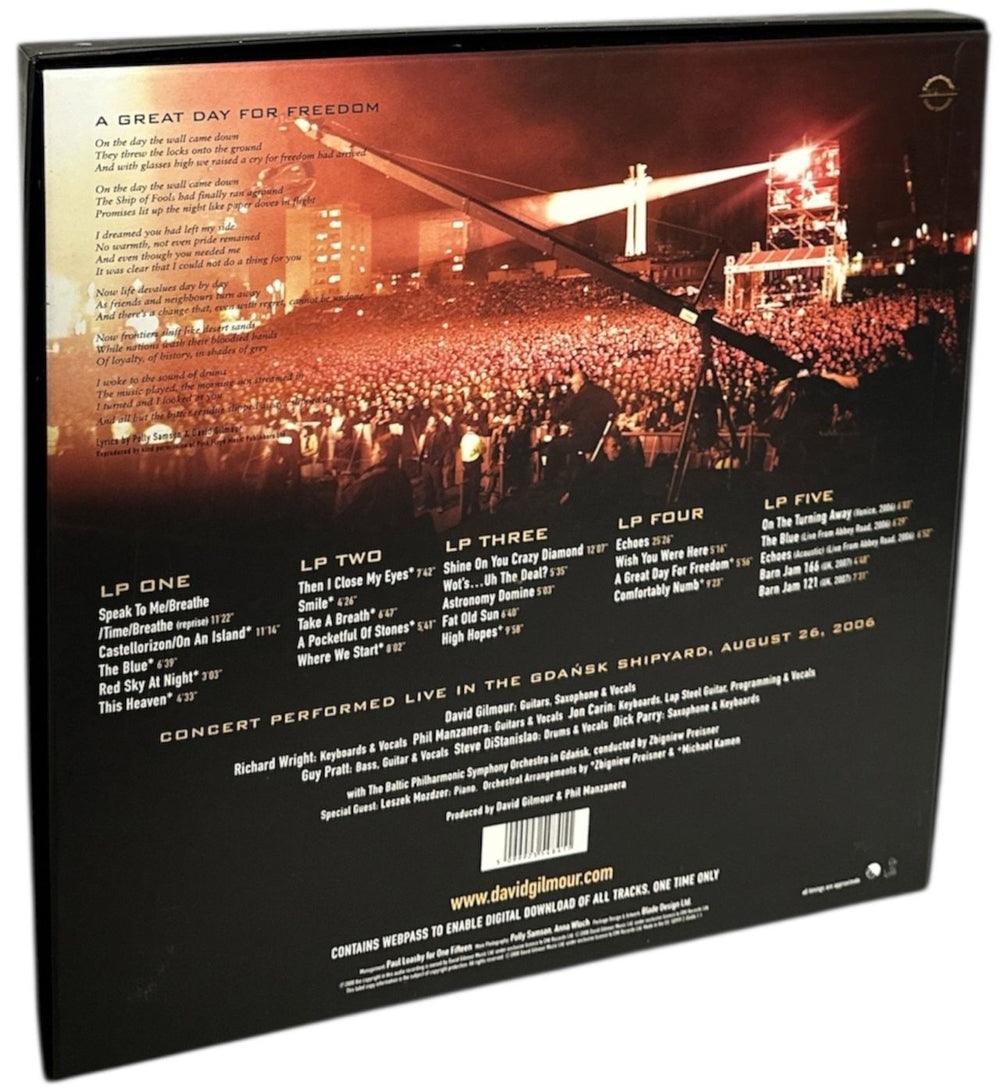 David Gilmour Live In Gdansk UK Vinyl Box Set 5099923548411