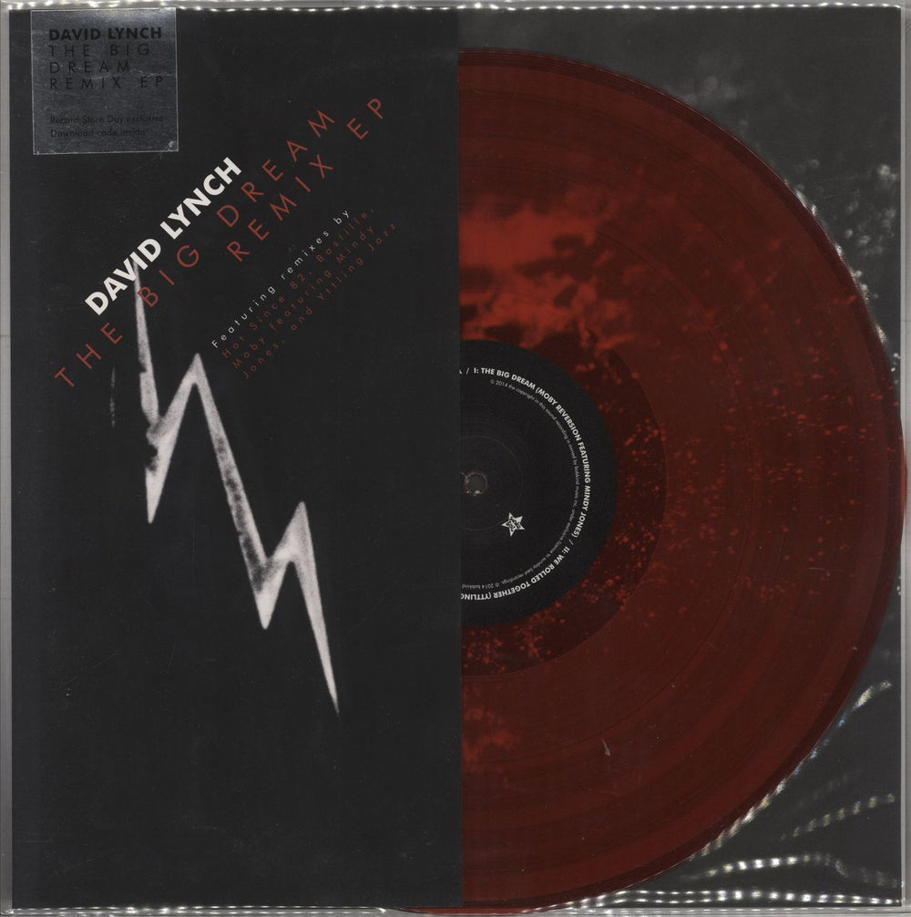 David Lynch The Big Dream Remix EP - Red Vinyl -EX UK 12" vinyl single (12 inch record / Maxi-single) SBEST148