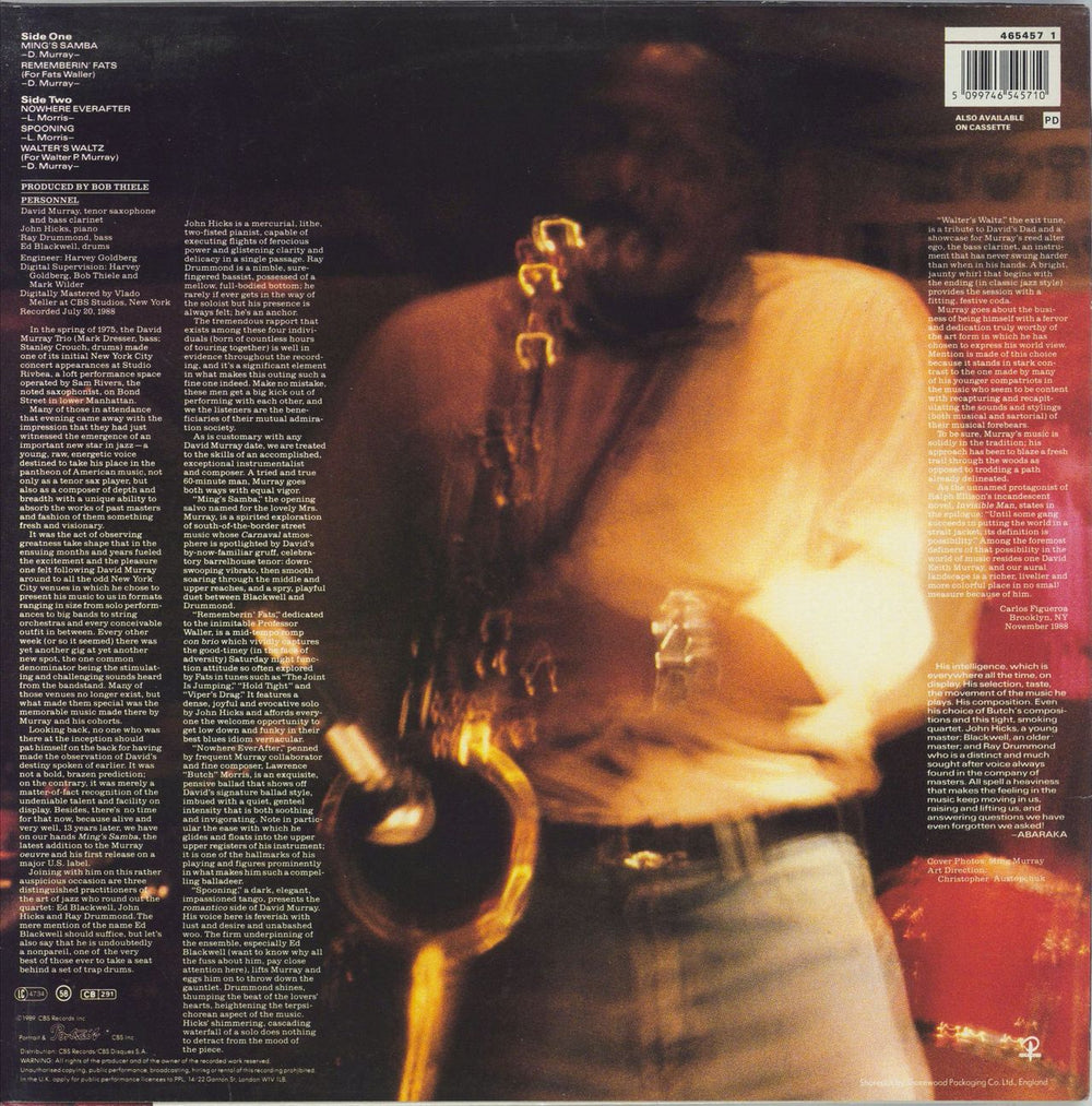 David Murray Ming's Samba UK vinyl LP album (LP record) 5099746545710