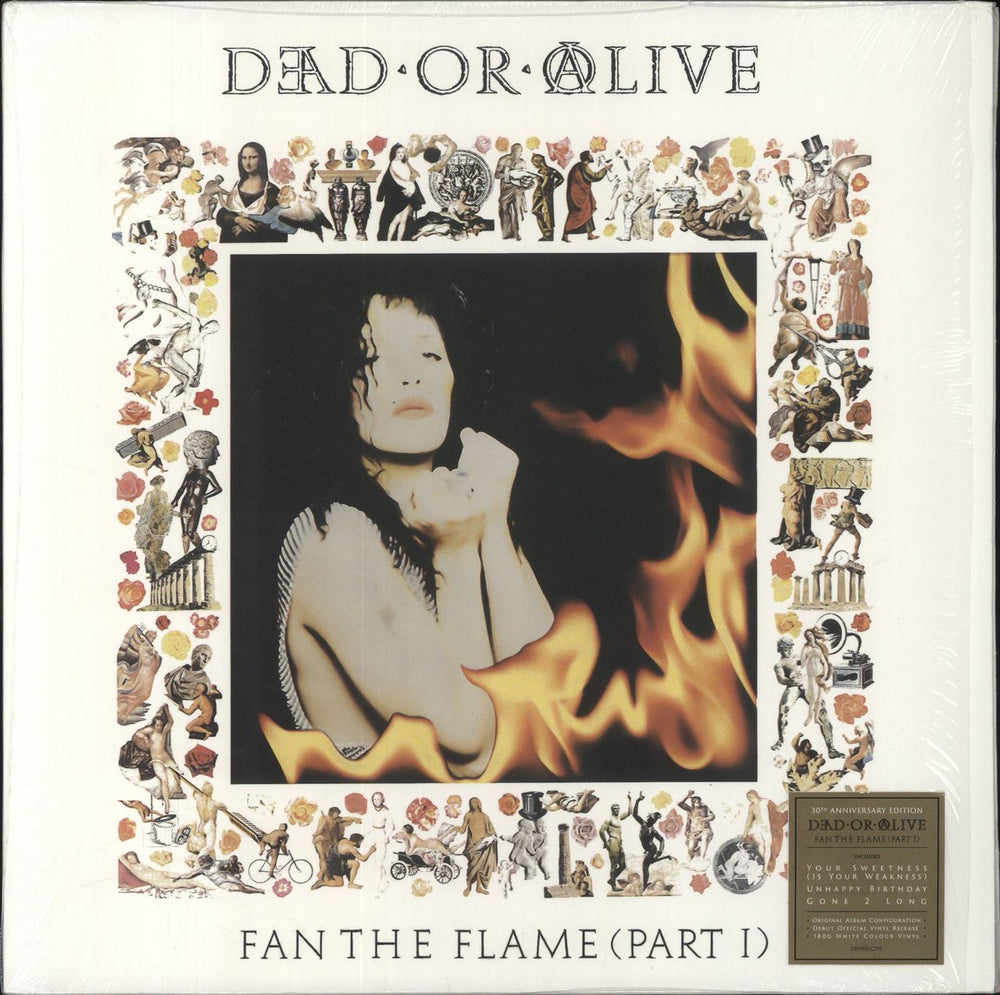 Dead Or Alive Fan The Flame (Part 1) - 180gm White vinyl UK vinyl LP album (LP record) DEMREC715