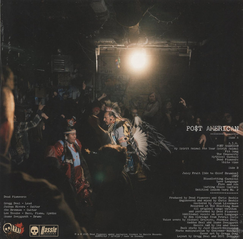 Dead Pioneers PO$T AMERICAN - Clear Vinyl - Sealed German vinyl LP album (LP record) 5060626468566
