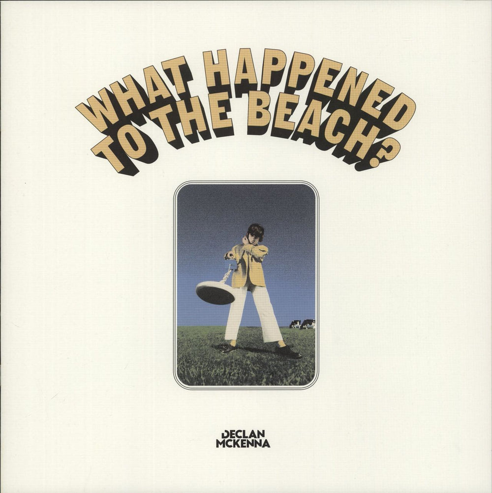 Declan McKenna What Happened To The Beach - Cow Print Picture Disc - Autographed Print UK picture disc LP (vinyl picture disc album) Deleted
