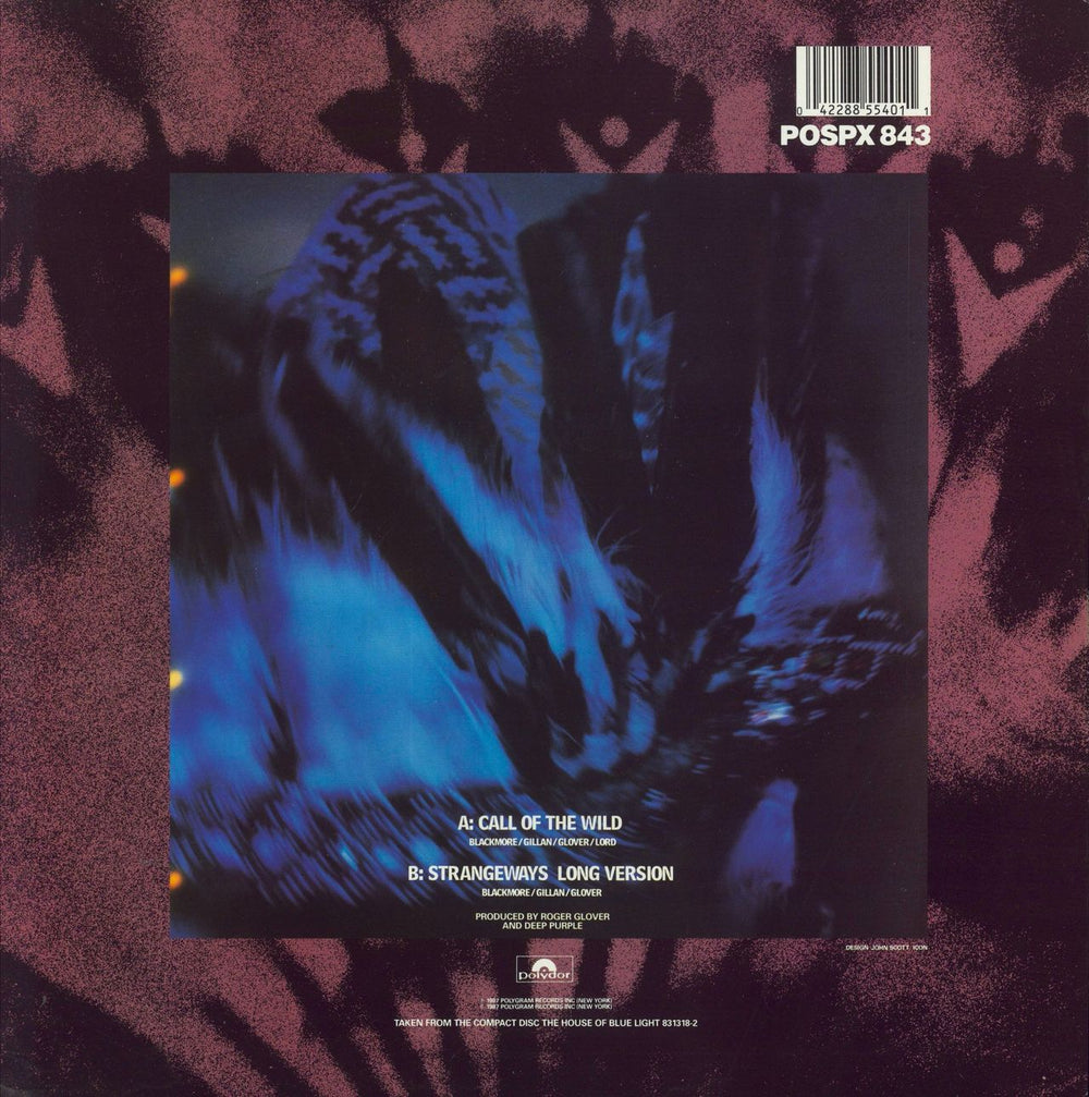 Deep Purple Call Of The Wild + Patch UK 12" vinyl single (12 inch record / Maxi-single) 042288554011