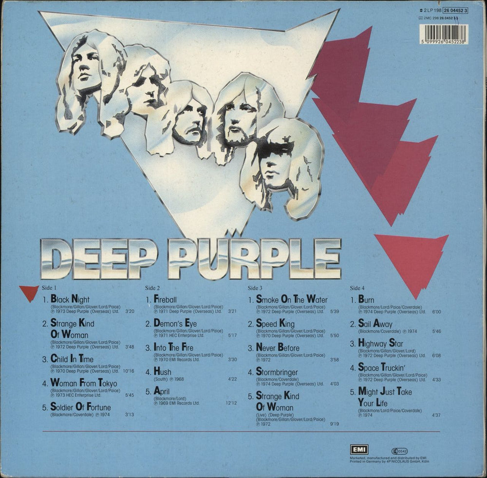Deep Purple Greatest Purple German 2-LP vinyl record set (Double LP Album) 5099926045238
