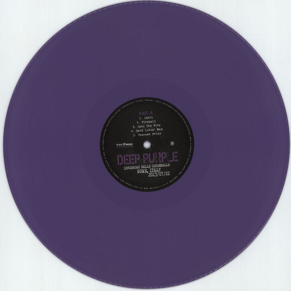 Deep Purple Live In Rome 2013 - Coloured Vinyl UK 3-LP vinyl set
