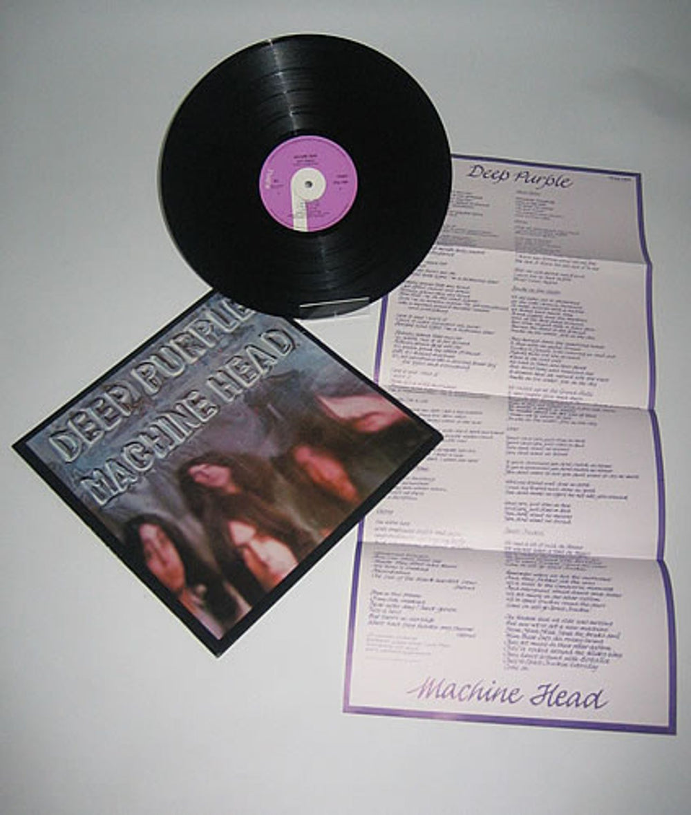 Deep Purple Machine Head - 2nd + Insert UK Vinyl LP