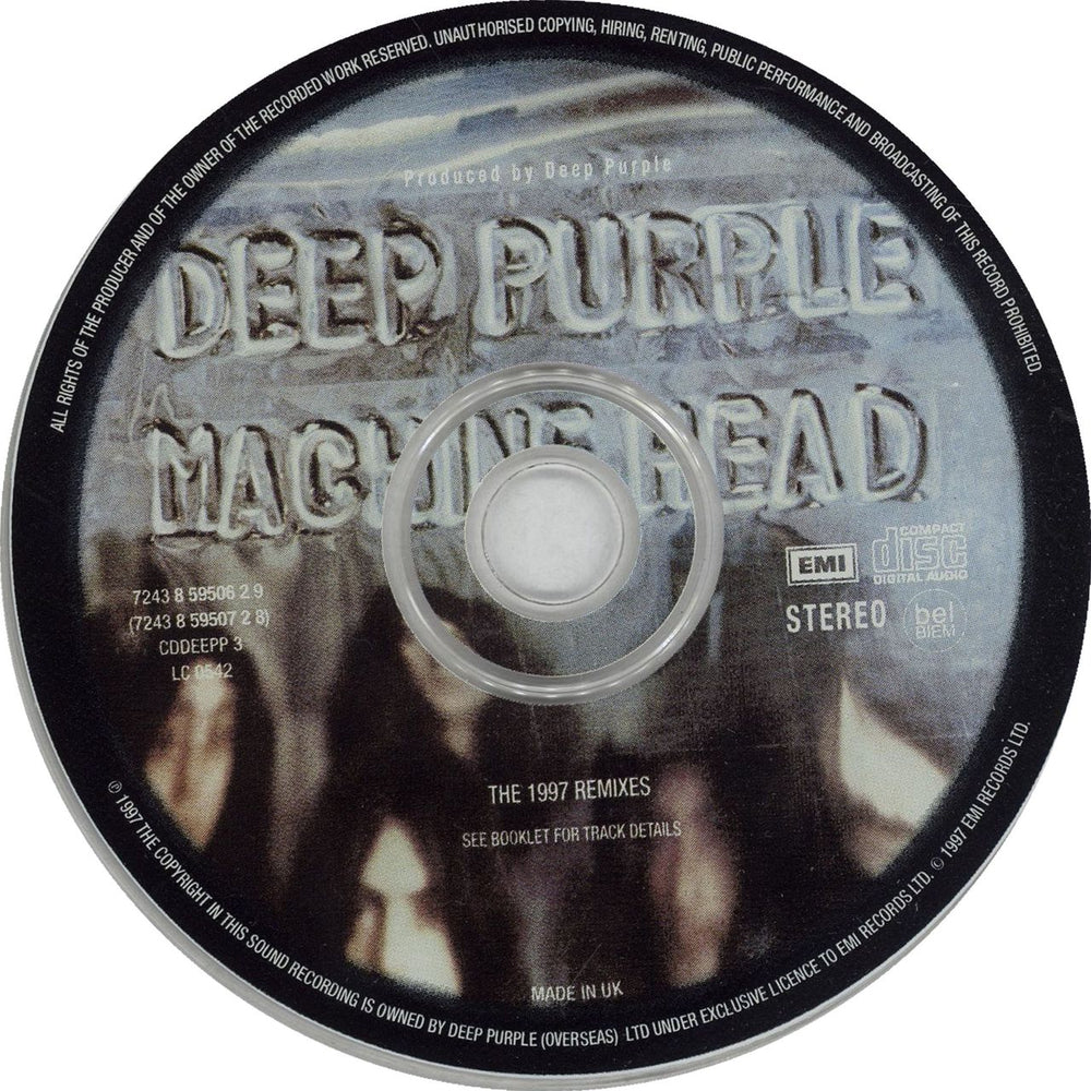 Deep Purple Machine Head UK 2 CD album set (Double CD)