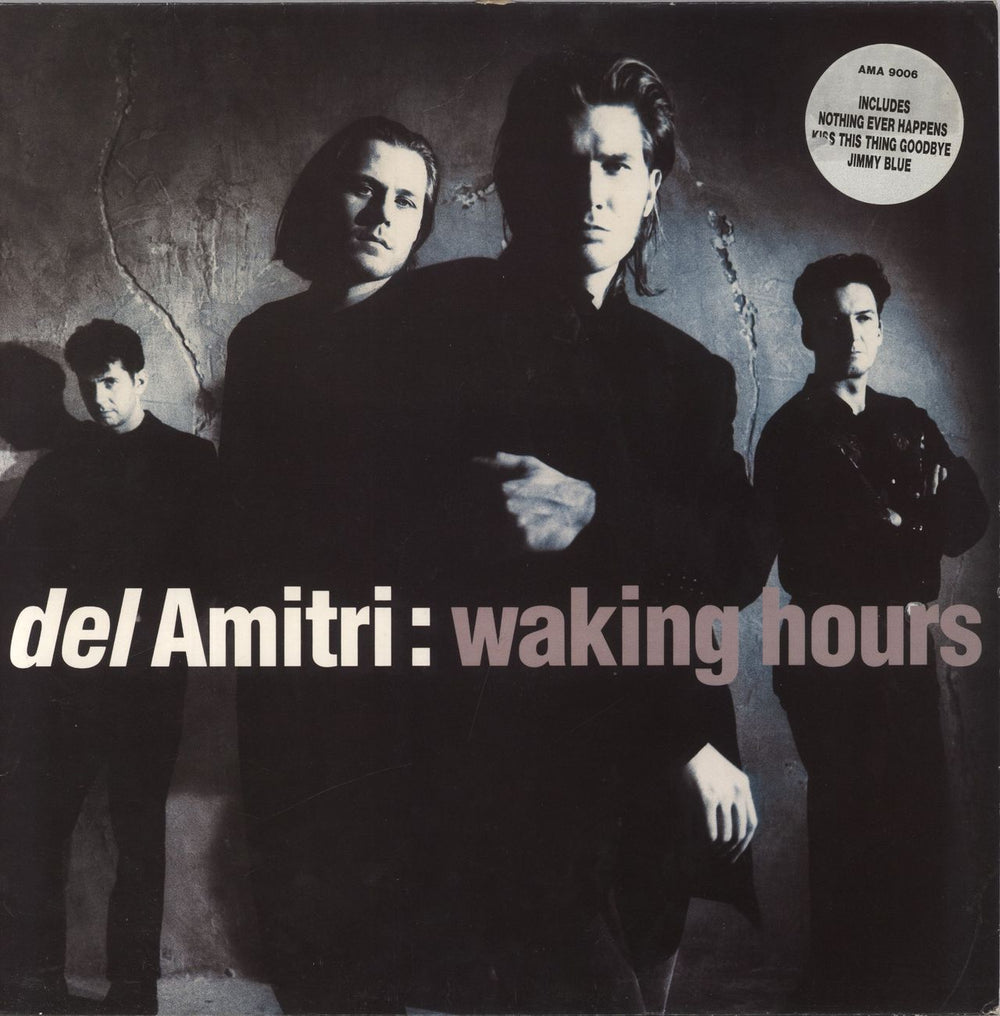 Del Amitri Waking Hours - 2nd - Hype Stickered Sleeve UK vinyl LP album (LP record) AMA9006