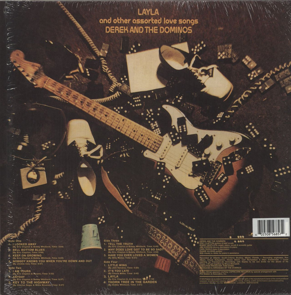 Derek And The Dominos Layla - Clear Yellow 180g Vinyl UK 2-LP vinyl record set (Double LP Album) 602508568572