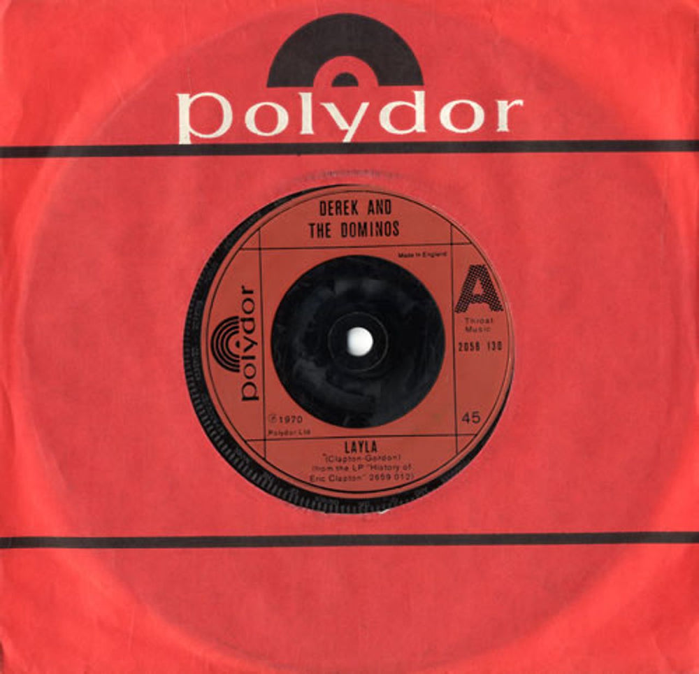 Derek And The Dominos Layla UK 7" vinyl single (7 inch record / 45) 2058130