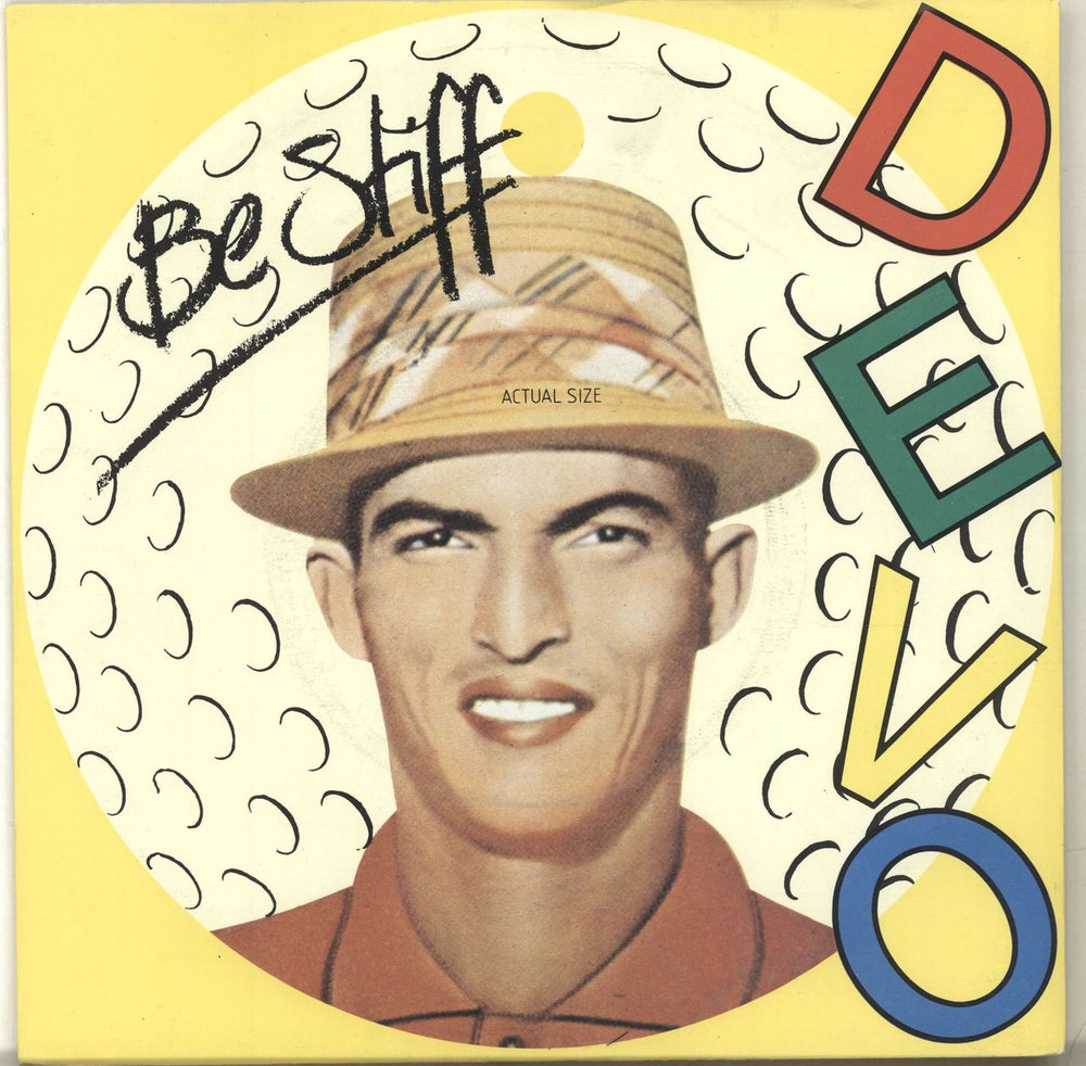 Devo Be Stiff - Black Vinyl + Sleeve UK 7" vinyl single (7 inch record / 45) BOY2