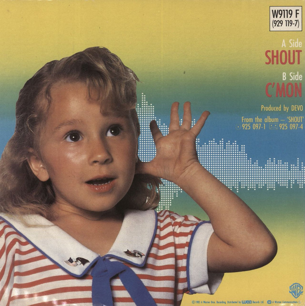Devo Shout - Dbl Pack UK 7" vinyl single (7 inch record / 45)