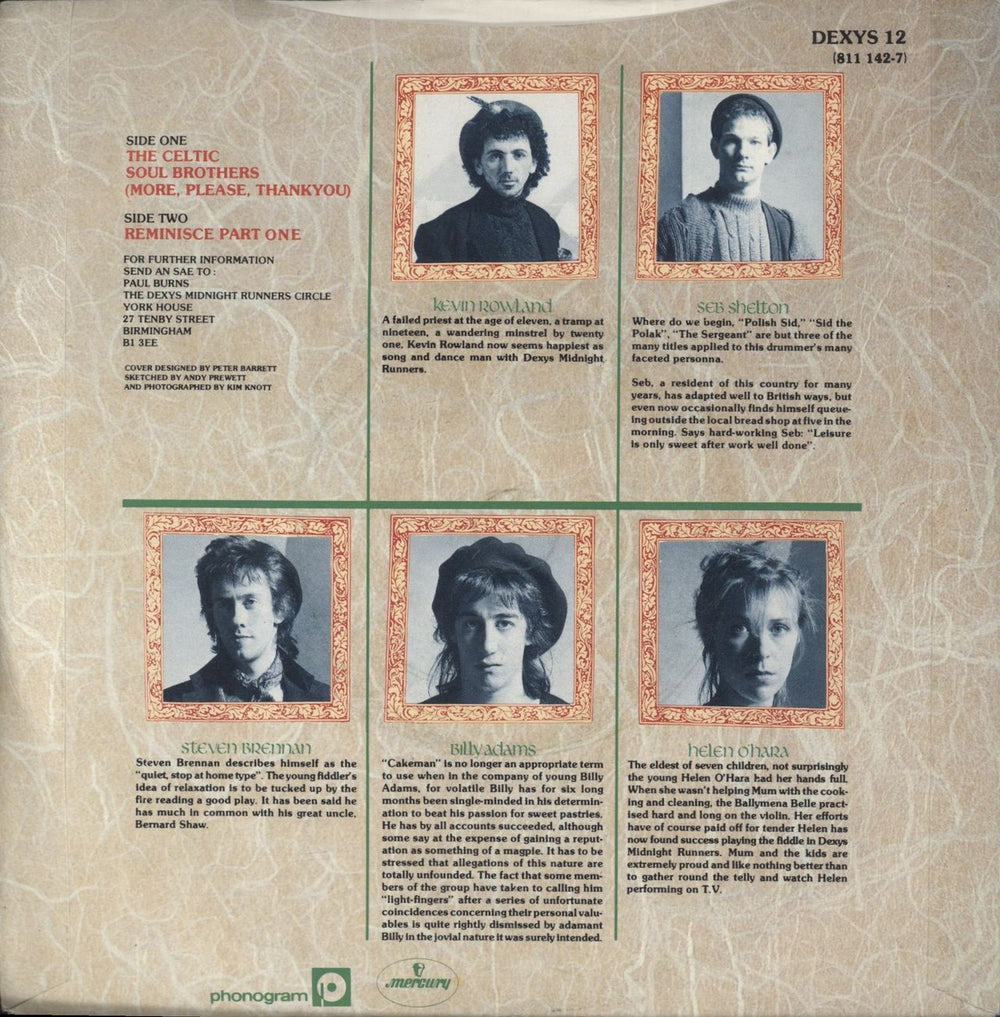 Dexys Midnight Runners The Celtic Soul Brothers - Inj UK 7" vinyl single (7 inch record / 45)