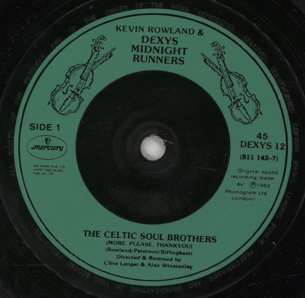 Dexys Midnight Runners The Celtic Soul Brothers - Inj UK 7" vinyl single (7 inch record / 45) DEX07TH569917
