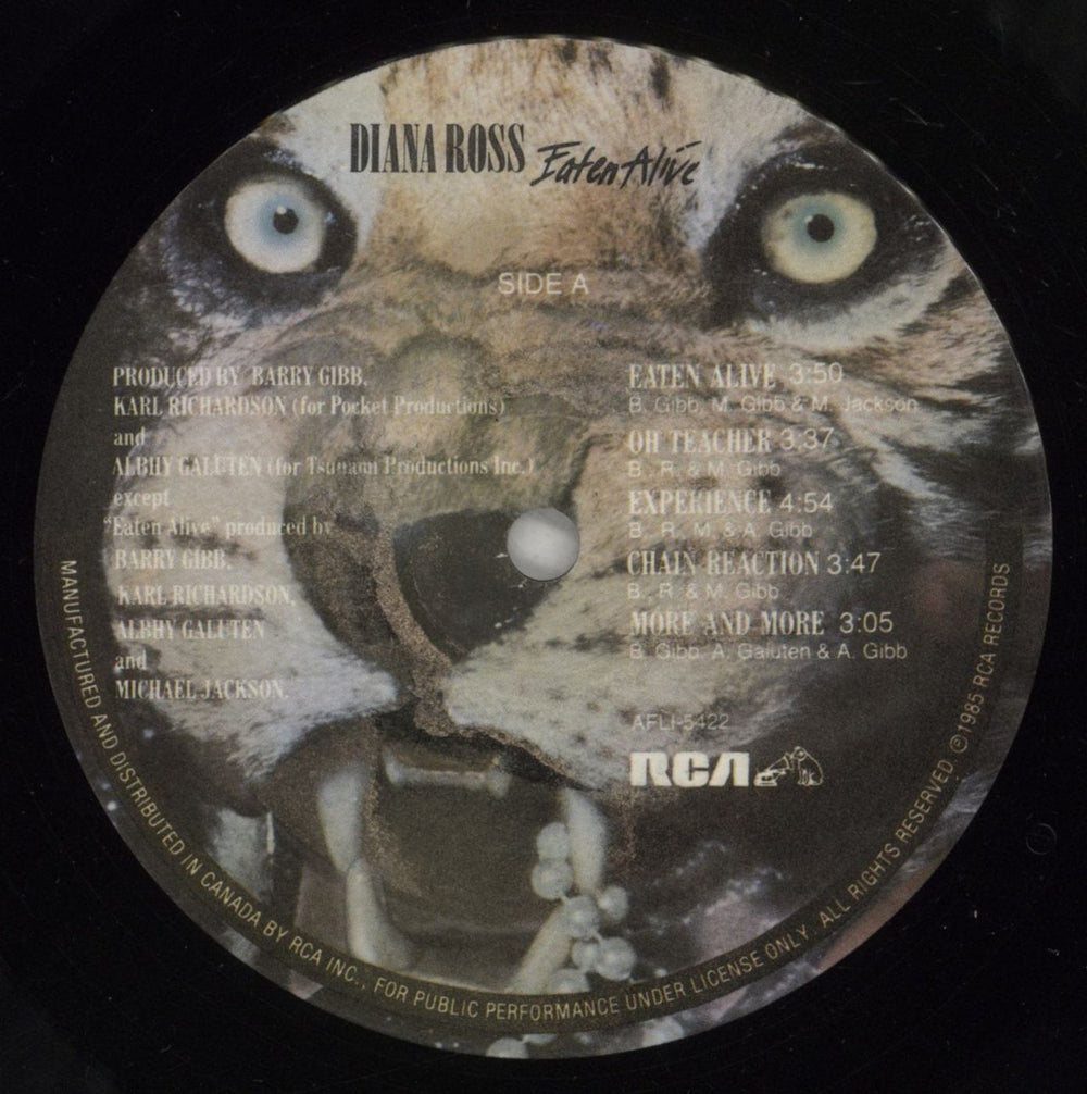 Diana Ross Eaten Alive US vinyl LP album (LP record) DIALPEA879889