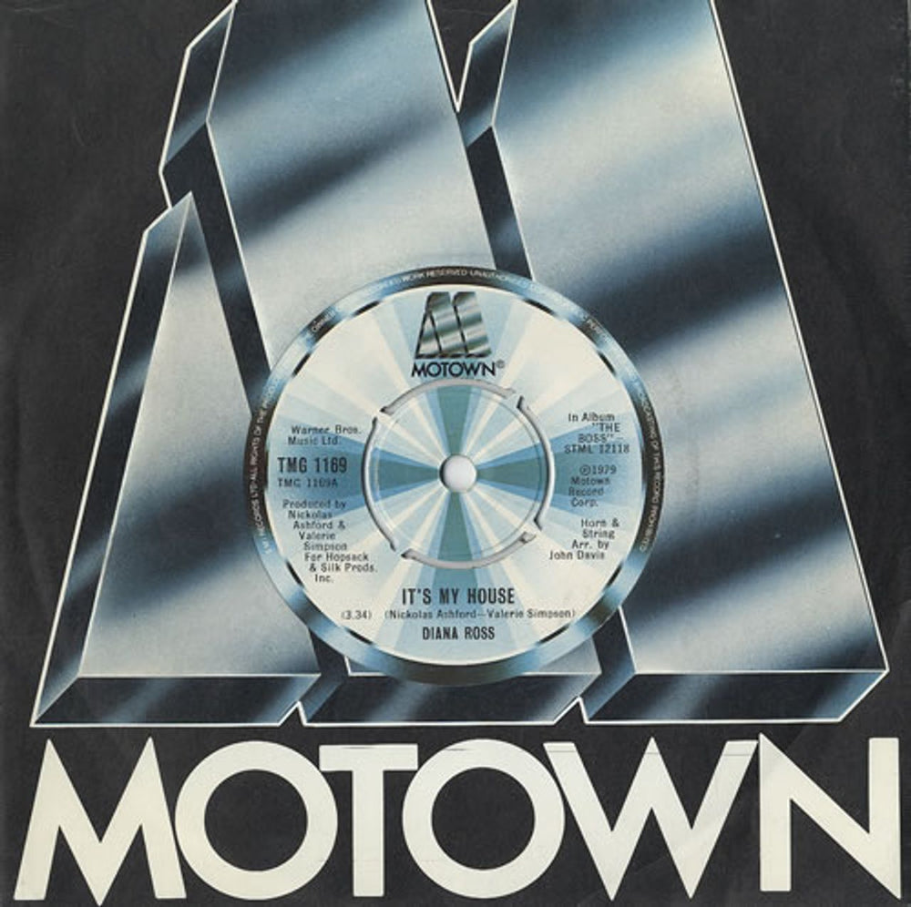 Diana Ross It's My House UK 7" vinyl single (7 inch record / 45) TMG1169