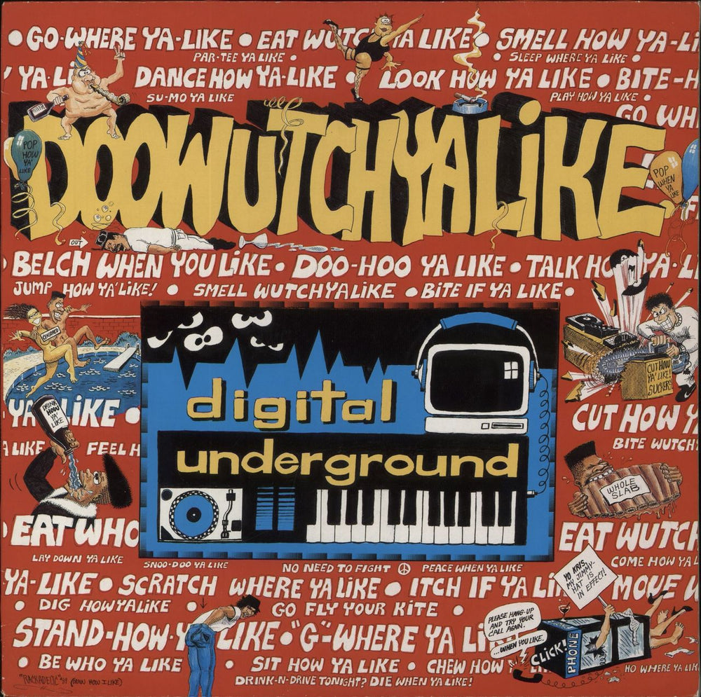 Digital Underground Doowutchyalike German 12" vinyl single (12 inch record / Maxi-single) BCM12311