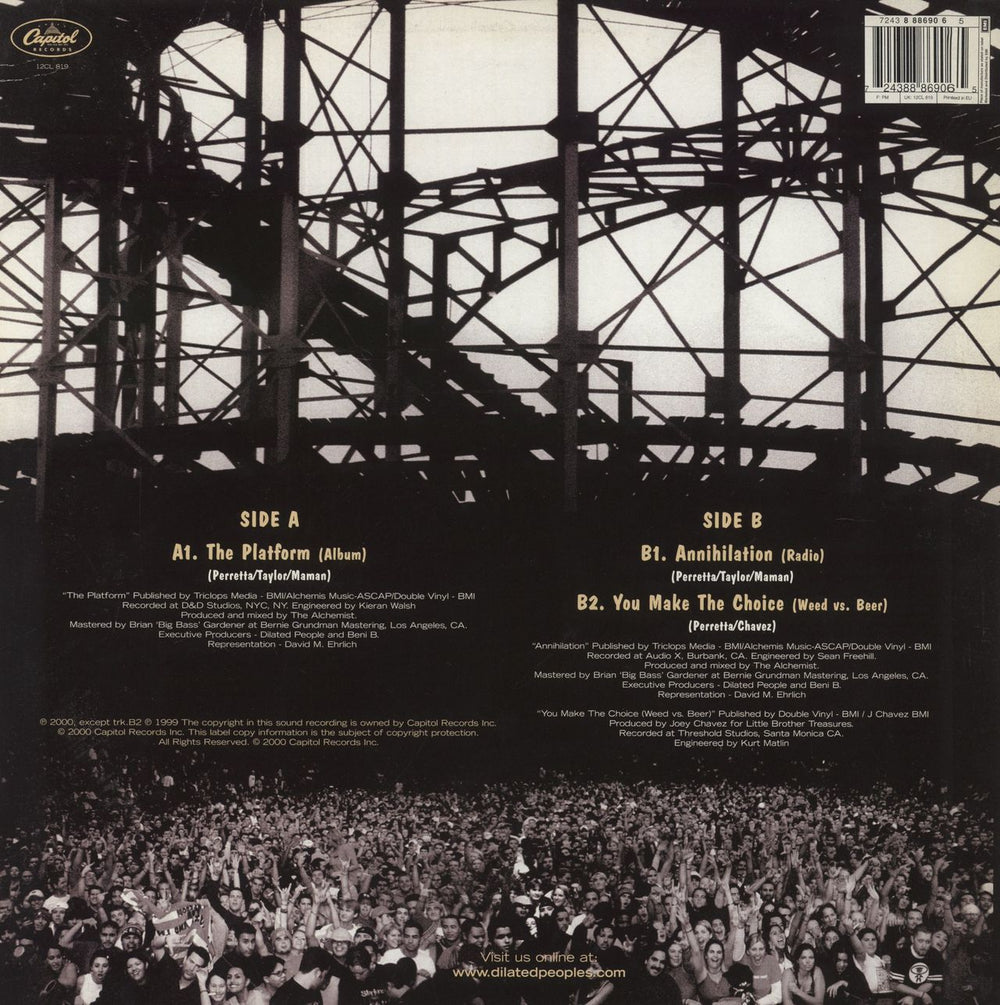 Dilated Peoples The Platform UK 12" vinyl single (12 inch record / Maxi-single) 724388869065