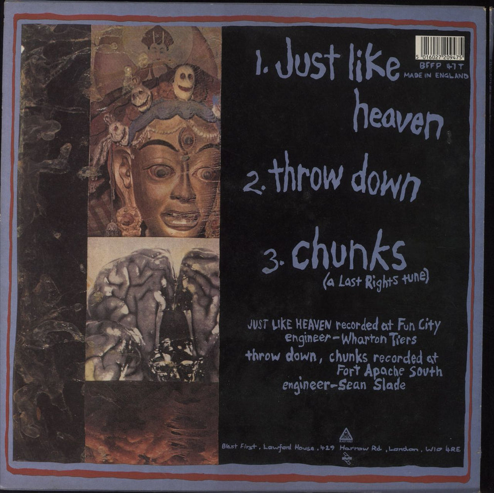 Dinosaur Jr Just Like Heaven - Etched UK 12" vinyl single (12 inch record / Maxi-single) 5016027209475