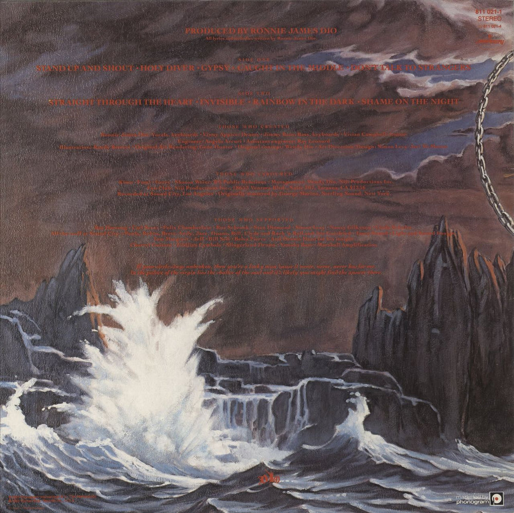 Dio Holy Diver - EX Dutch vinyl LP album (LP record)