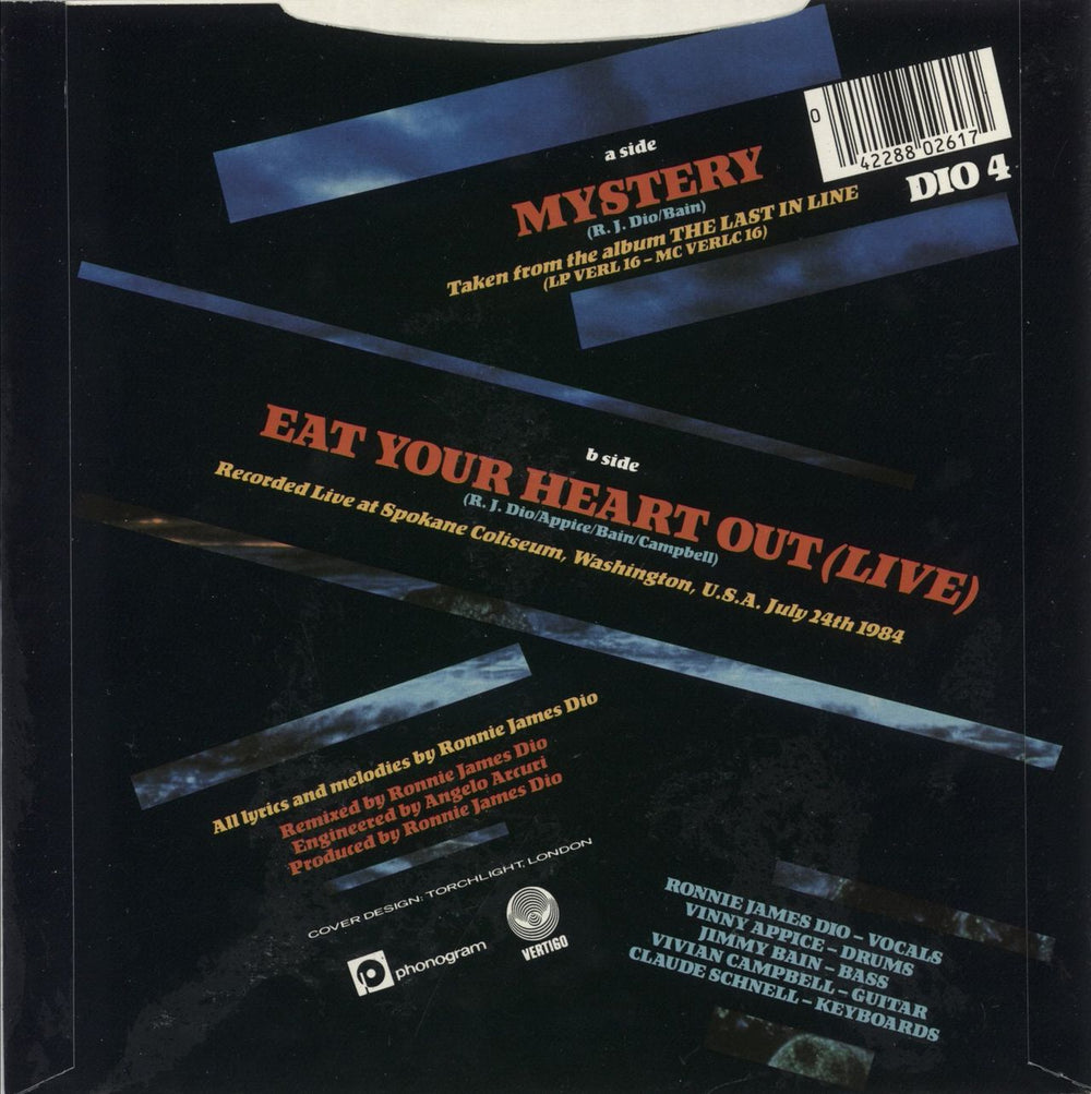 Dio Mystery + Pass UK 7" vinyl single (7 inch record / 45) 042288026174