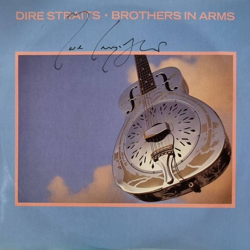 Dire Straits Brothers In Arms - Autographed UK 10" vinyl single (10 inch record) DSTR1110