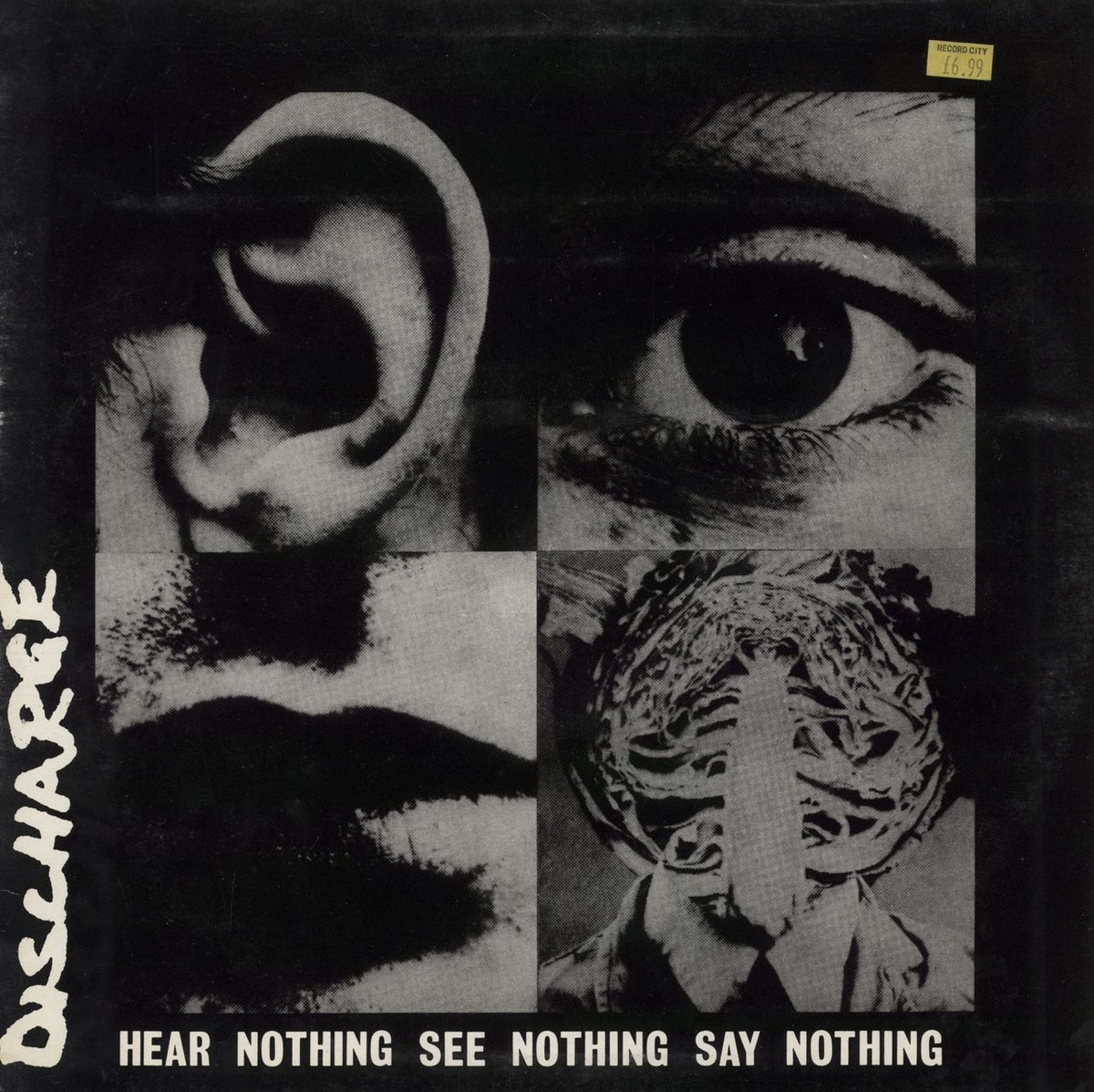 Discharge Hear Nothing UK LP レコード discharge-hear-nothing-see-