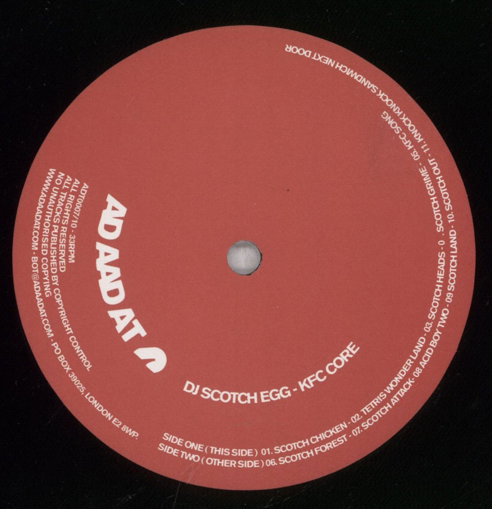 DJ Scotch Egg KFC Core UK 10" vinyl single (10 inch record) 7NE10KF842139