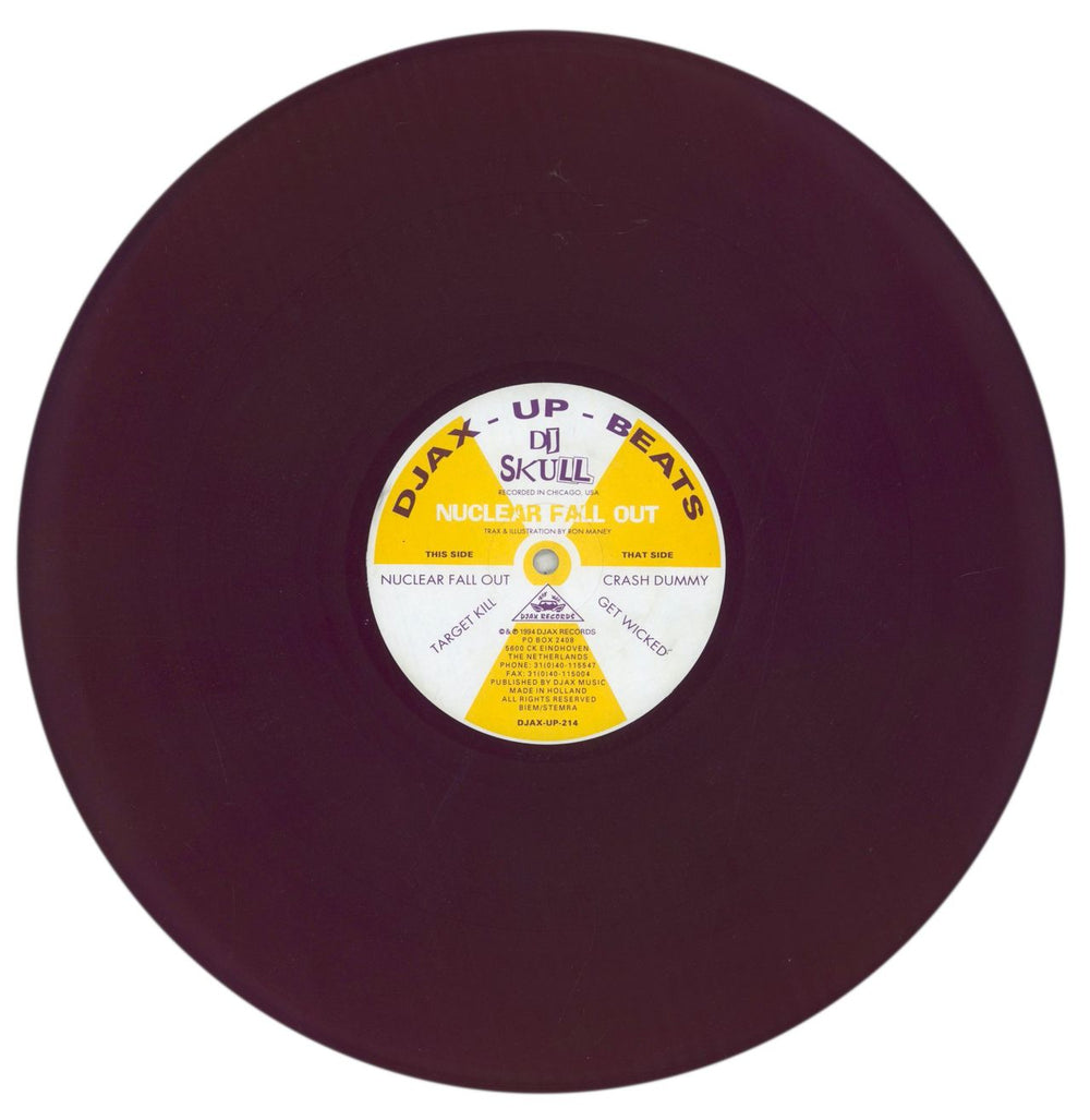 DJ Skull Nuclear Fall Out Dutch 12" vinyl single (12 inch record / Maxi-single) DJAX-UP-214