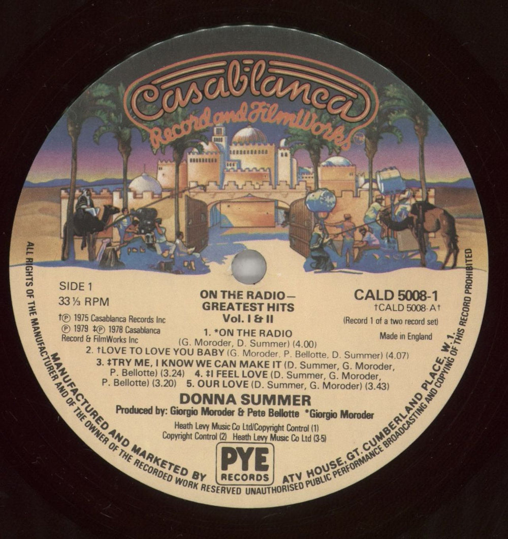 Donna Summer Greatest Hits - On The Radio - Volumes 1 & 2 - EX UK 2-LP vinyl record set (Double LP Album) SUM2LGR804948