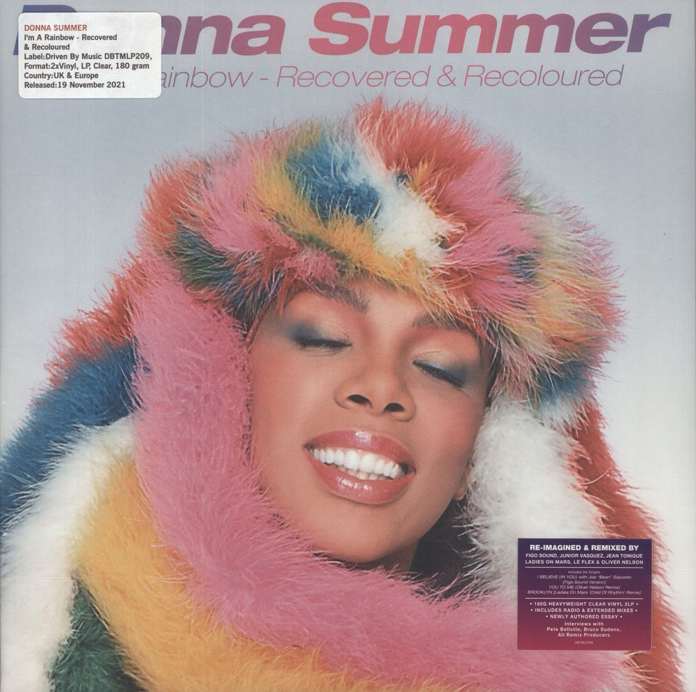 Donna Summer I'm A Rainbow: Recovered & Recoloured - 180gm Clear Vinyl US 2-LP vinyl record set (Double LP Album) DBTMLP009