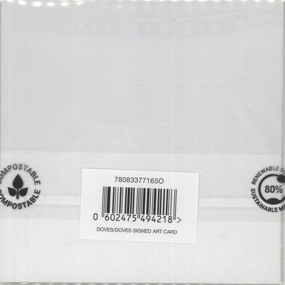 Doves Constellations For The Lonely - White / Silver Vinyl + Autographed Art Card UK vinyl LP album (LP record) 2025