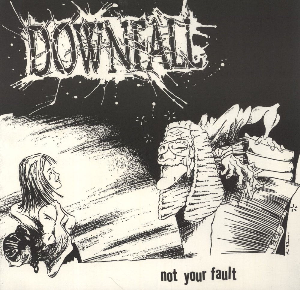 Downfall Not Your Fault UK 7" vinyl single (7 inch record / 45) GOD1