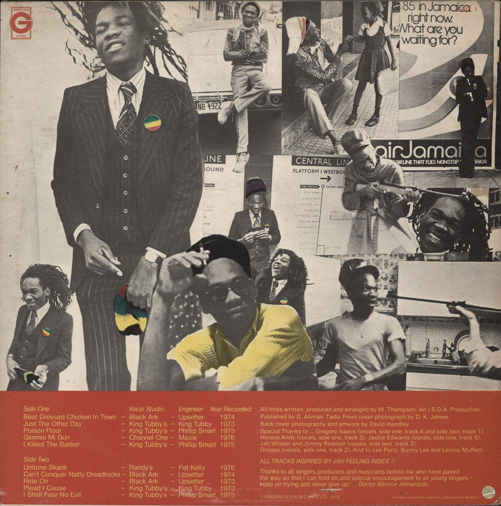 Dr Alimantado Best Dressed Chicken In Town UK vinyl LP album (LP record)