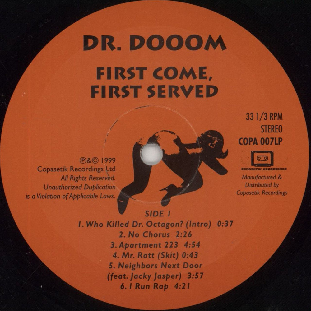 Dr. Dooom First Come, First Served UK 2-LP vinyl record set (Double LP Album) 8RC2LFI853288