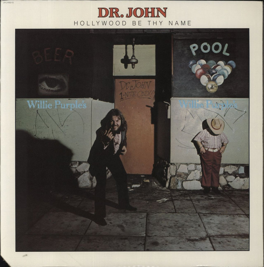Dr John Hollywood Be Thy Name US vinyl LP album (LP record) UA-LA552-G