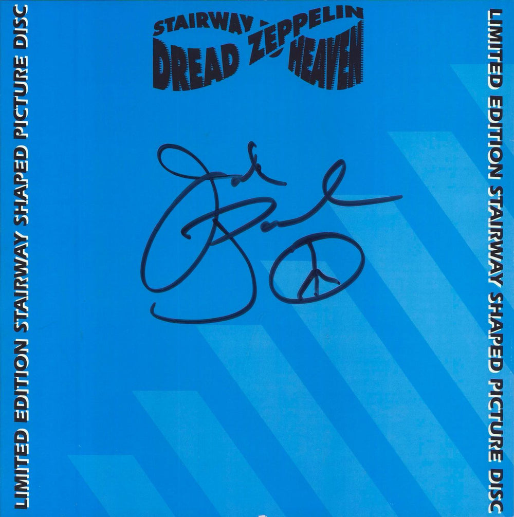 Dread Zeppelin Stairway To Heaven - Autographed UK shaped picture disc (picture disc vinyl record) 5015557013200