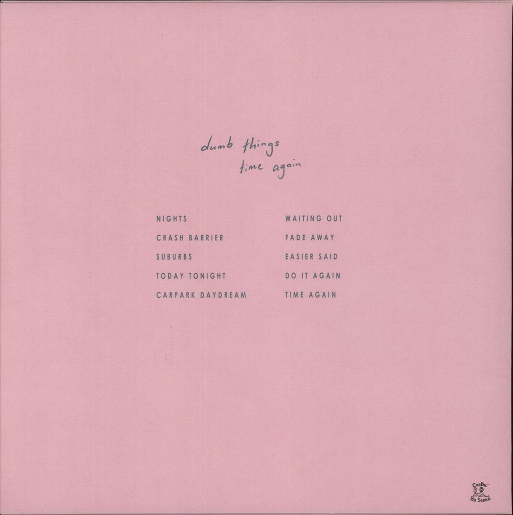 Dumb Things Time Again Australian vinyl LP album (LP record)