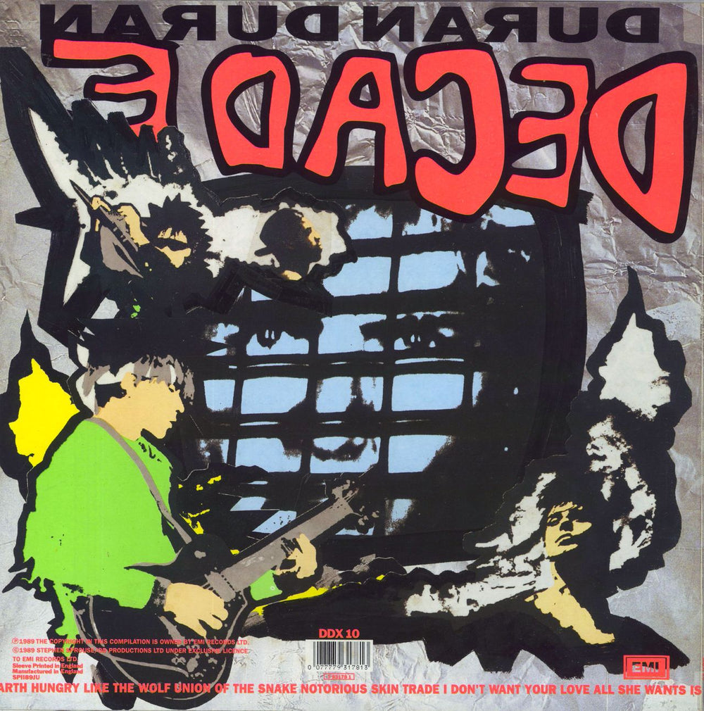 Duran Duran Decade UK vinyl LP album (LP record) 077779317813