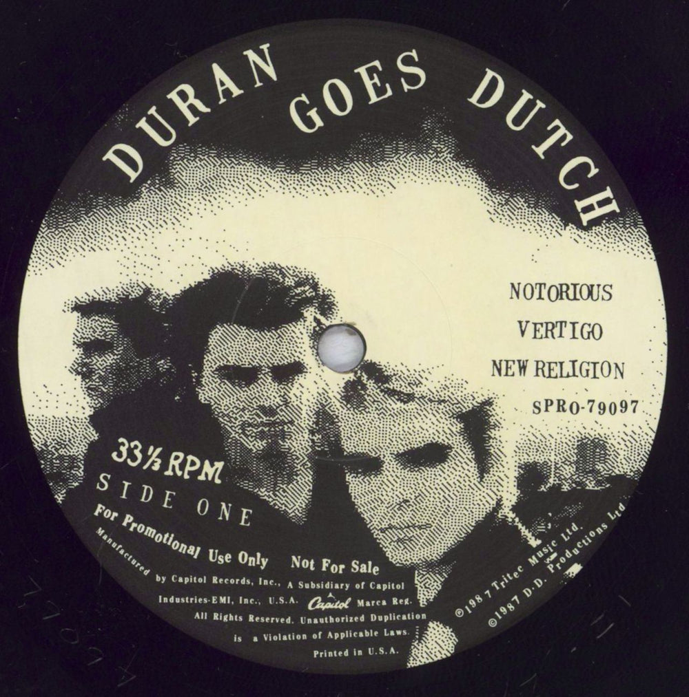 Duran Duran Duran Goes Dutch US Promo 12" vinyl single (12 inch record / Maxi-single) DDN12DU02408