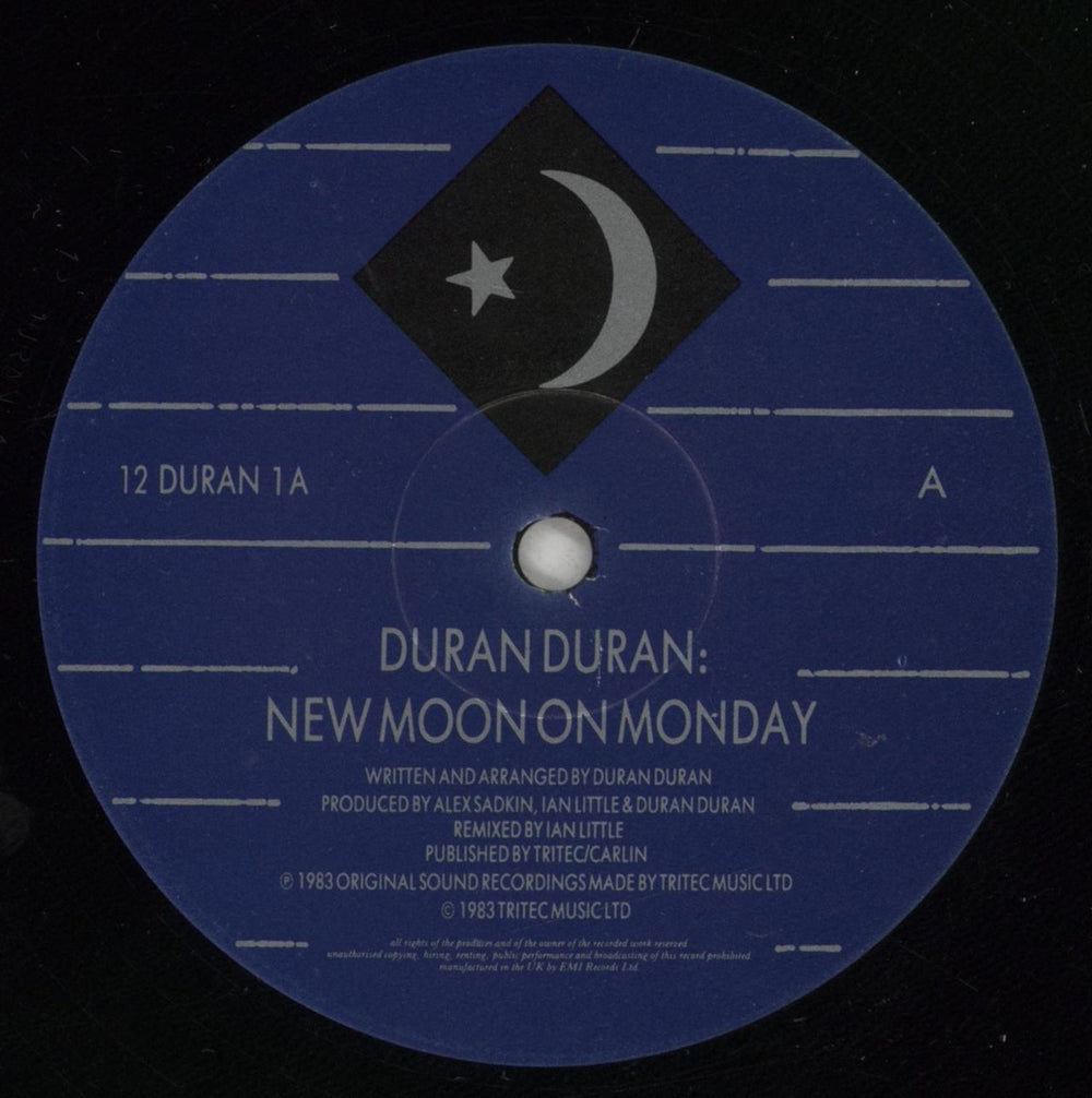 Duran Duran New Moon On Monday - EX UK 12" vinyl single (12 inch record / Maxi-single) DDN12NE878503
